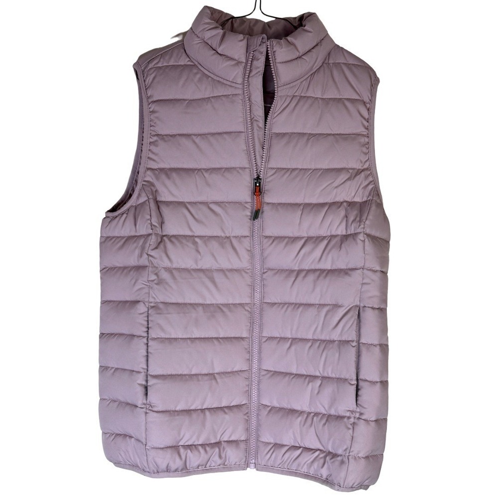 Ozark Trail Puffer Vest Womens XS Pink Full Zip Quilted Lightweight Outdoor Z